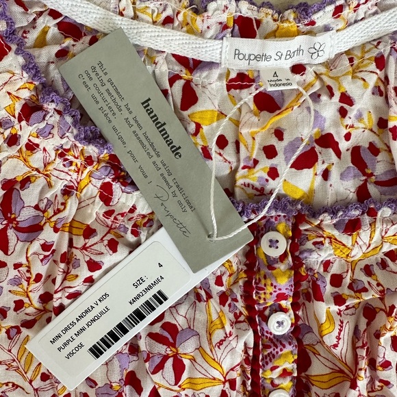 Poupette St. Barth kids Mini Dress NWT - Picture 3 of 3